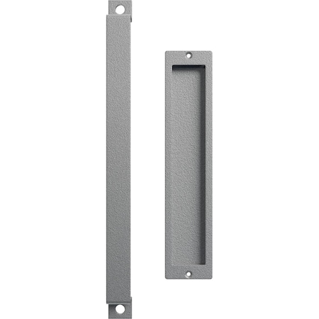 Ekena Millwork 16" Pull Handle & 12" Flush Pull for 2 1/4" Doors, PC Chrome GB6001PP51612CR